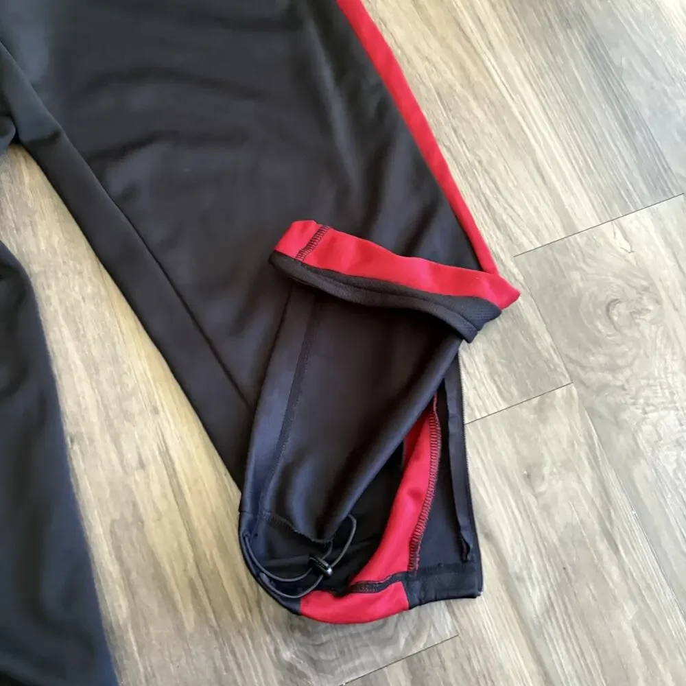 Vintage Air Jordan Track Pants Men's Size L 34x29 Black Red BRED Basketball